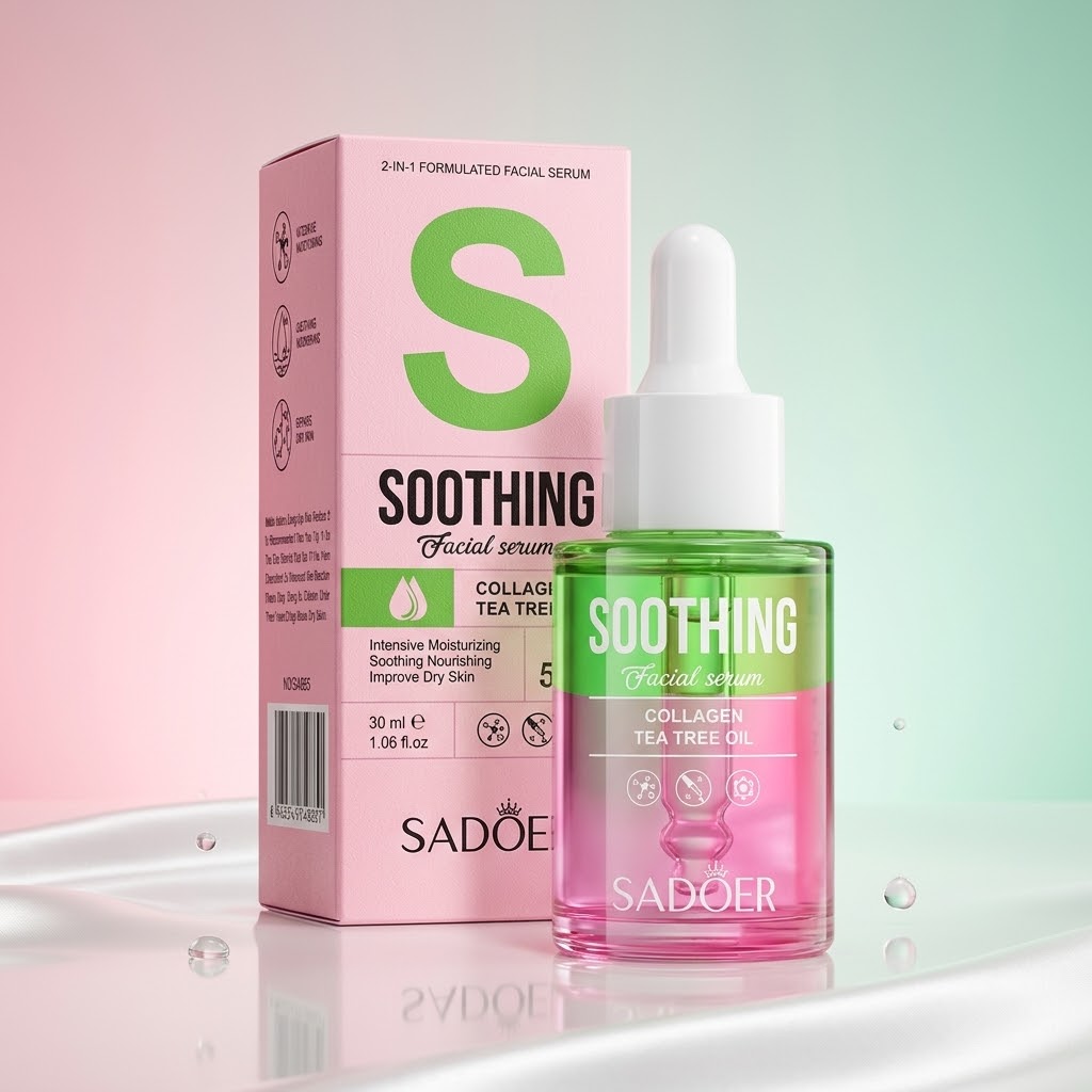 Sérum Facial SADOER Soothing Colágeno y Árbol de Té 30ml