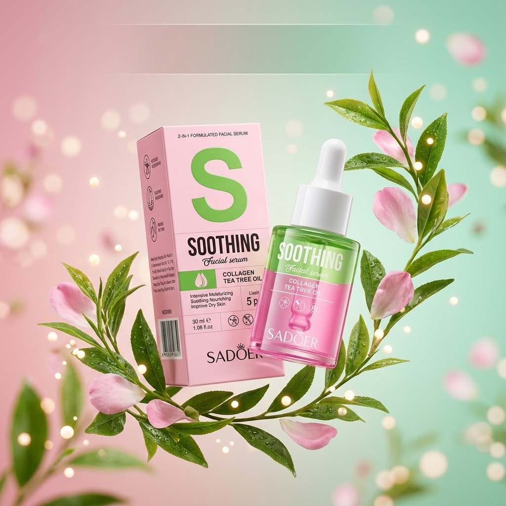 Sérum Facial SADOER Soothing Colágeno y Árbol de Té 30ml