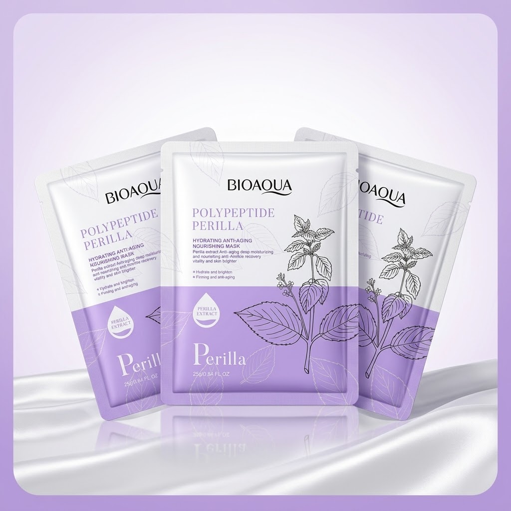 Mascarilla Facial BIOAQUA Perilla Polipéptido Hidratante
