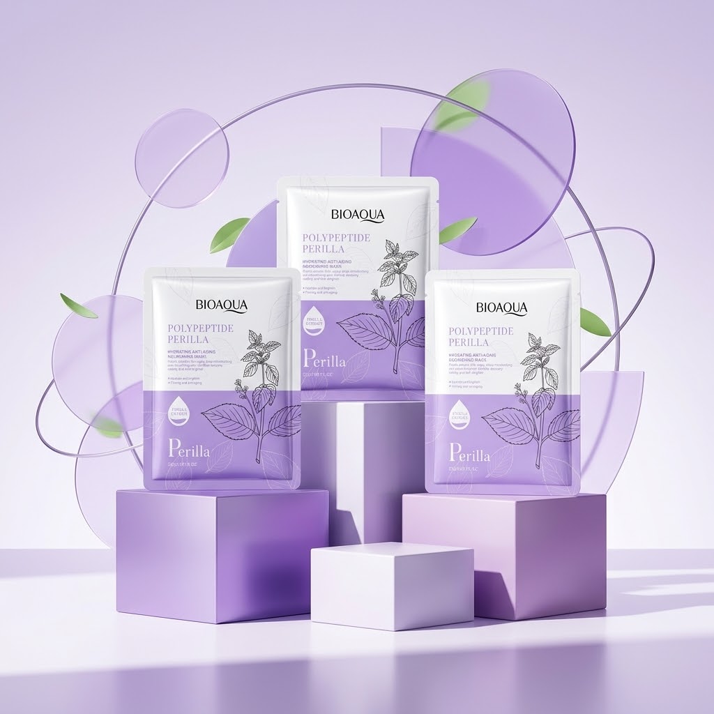 Mascarilla Facial BIOAQUA Perilla Polipéptido Hidratante
