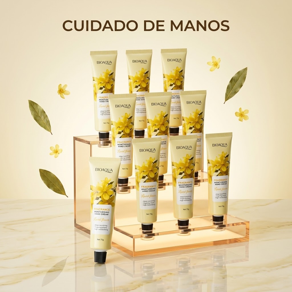 Crema de Manos BIOAQUA Fragancia Flor de Laurel 75g
