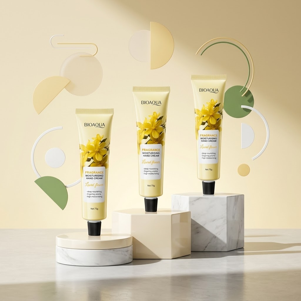 Crema de Manos BIOAQUA Fragancia Flor de Laurel 75g