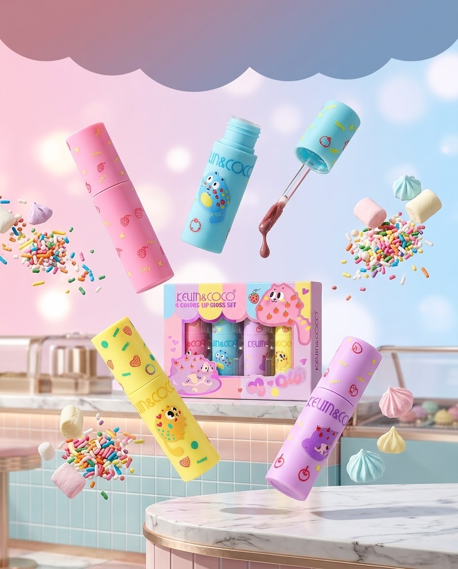 Set de 4 Lip Gloss Kevin&Coco