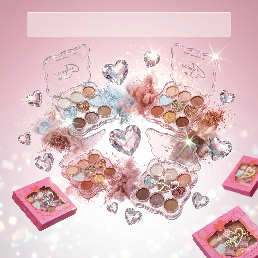 Paleta de Sombras La Catelrra The Eye Palette Edición Corazones REF:LABF24315