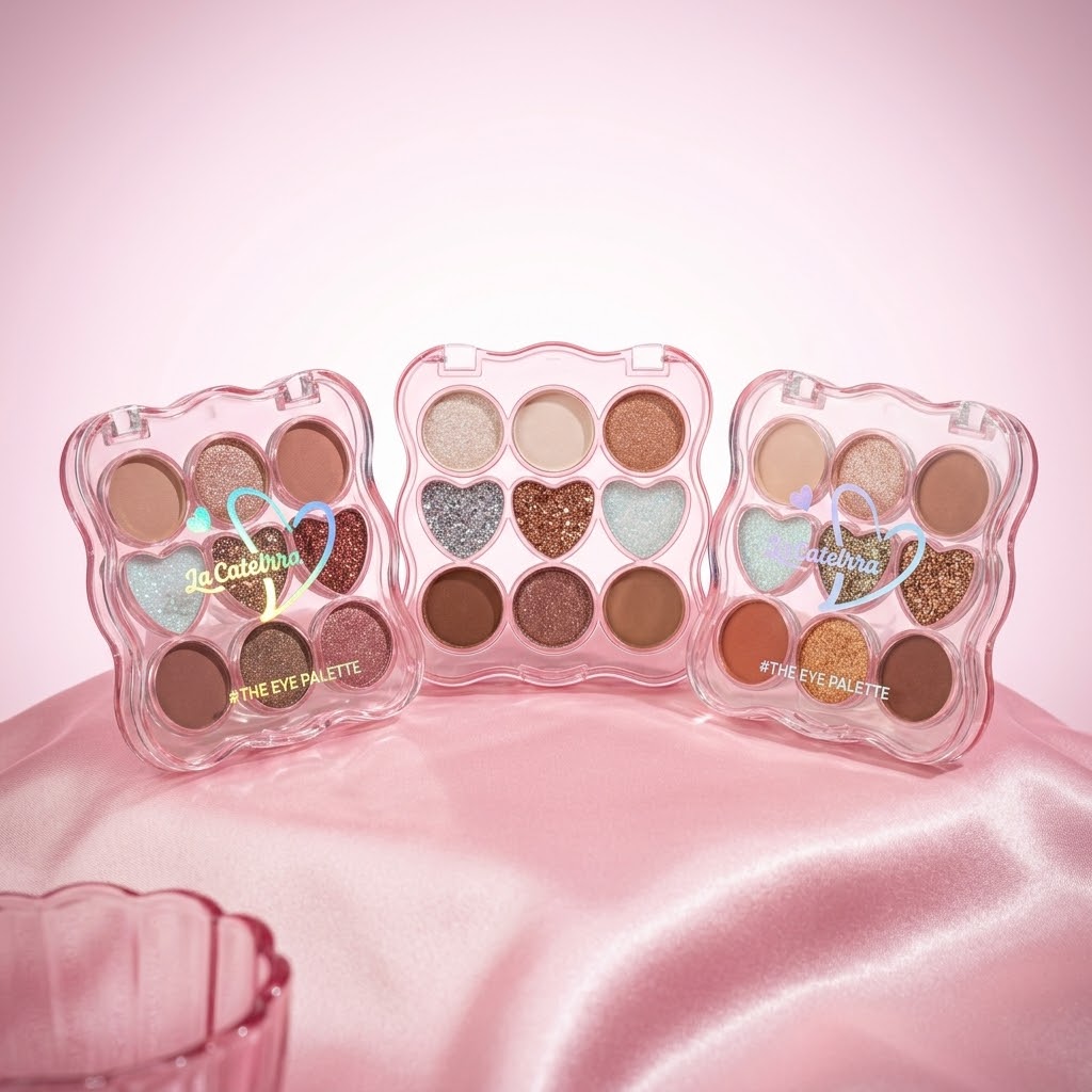 Paleta de Sombras La Catelrra The Eye Palette Edición Corazones REF:LABF24315