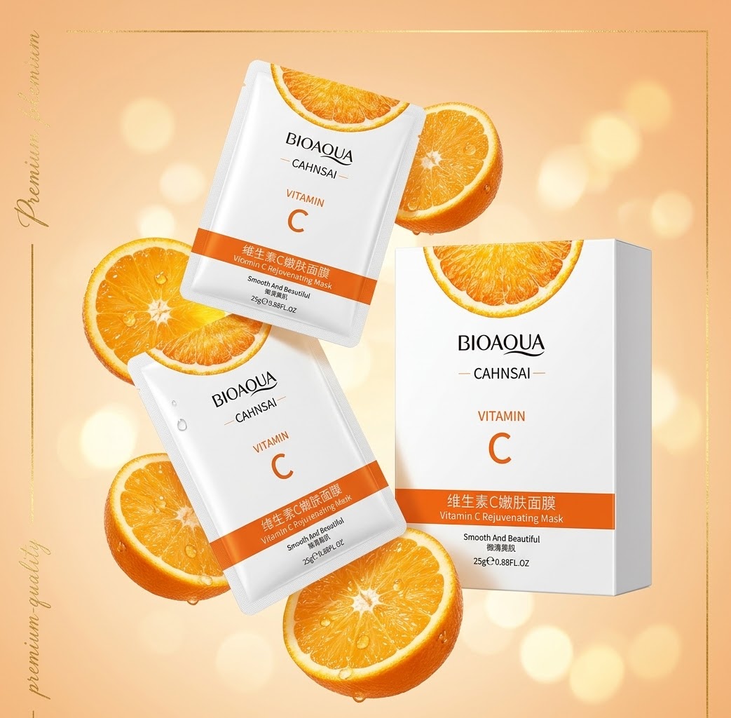 Mascarilla Facial BIOAQUA CAHNSAI Vitamina C 25g