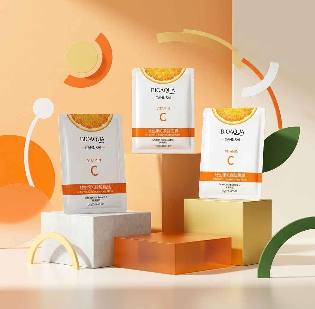 Mascarilla Facial BIOAQUA CAHNSAI Vitamina C 25g