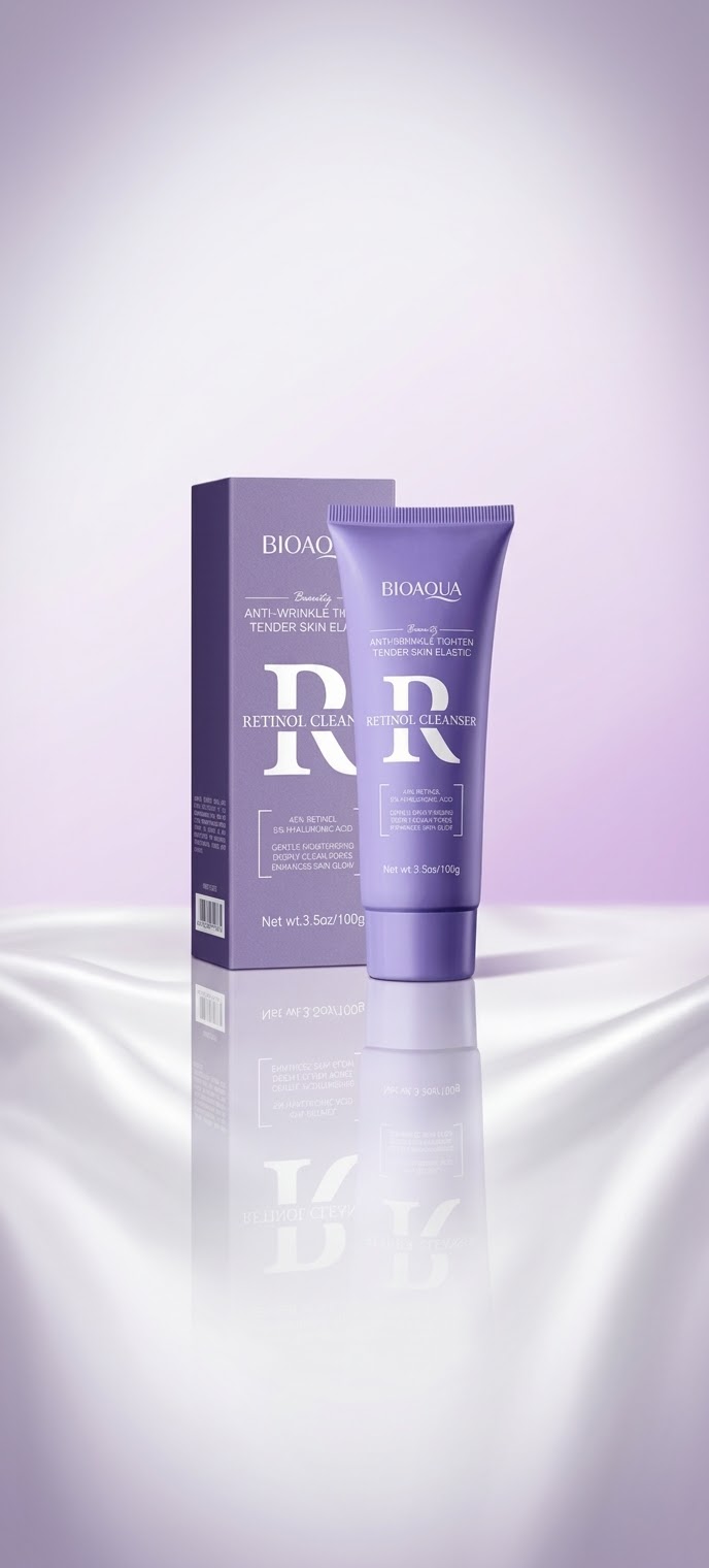 Limpiador Facial BIOAQUA Retinol Empaque Morado 100g