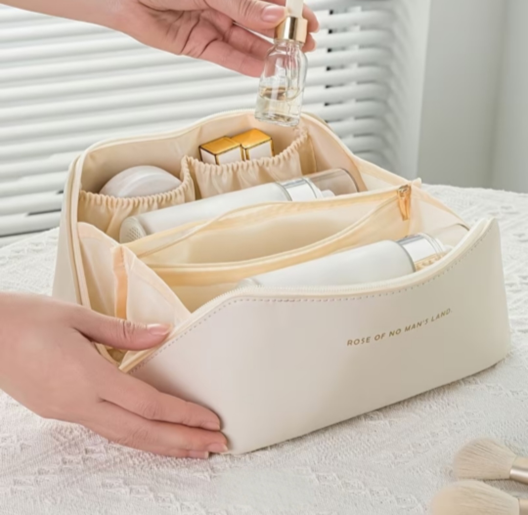 Cosmetiquera Grande Rígida Blanca