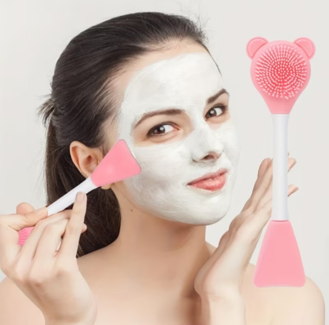 Cepillo Limpiador Facial Doble Uso Osito