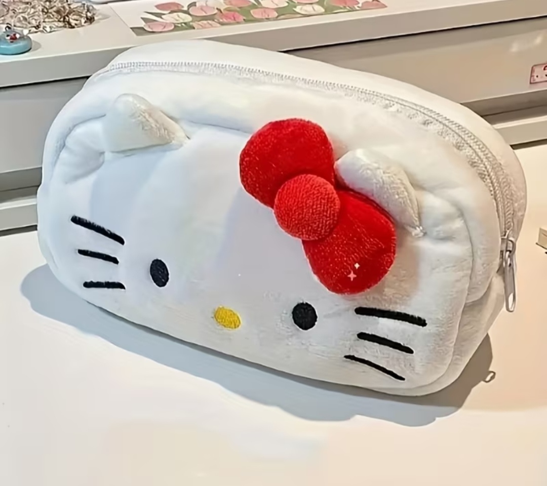 Cosmetiquera de Felpa Hello Kitty