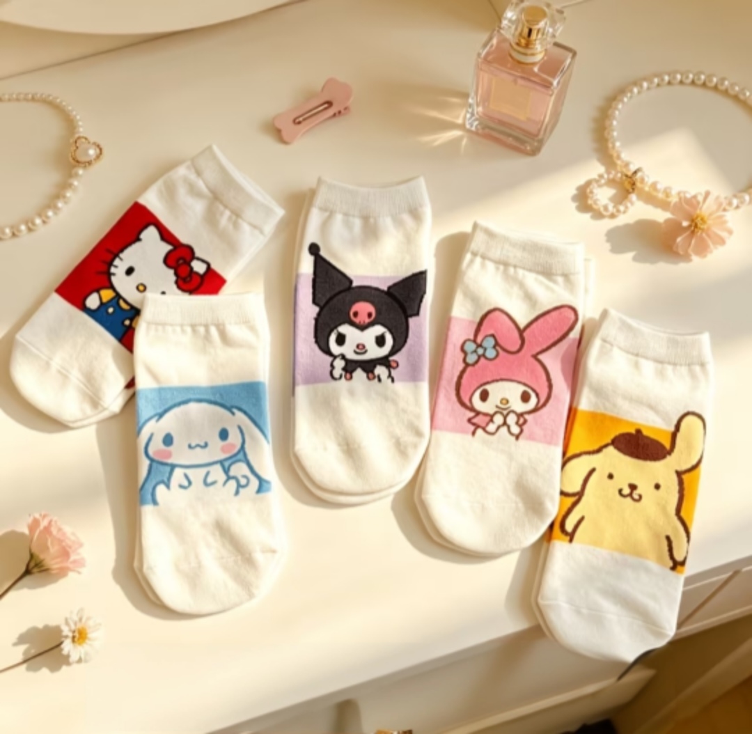 Medias Cortas Personajes Sanrio (Par)