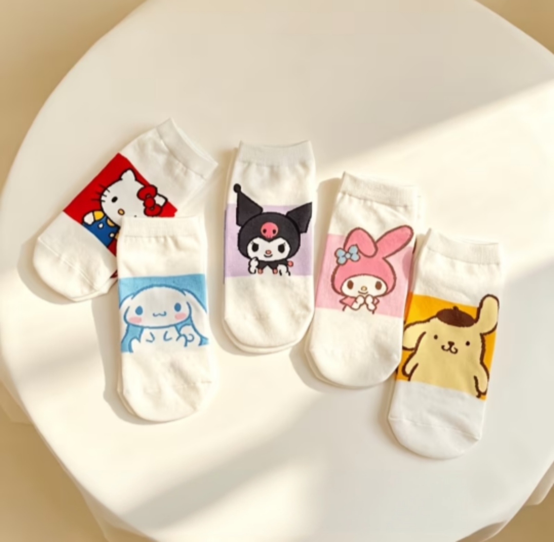 Medias Cortas Personajes Sanrio (Par)