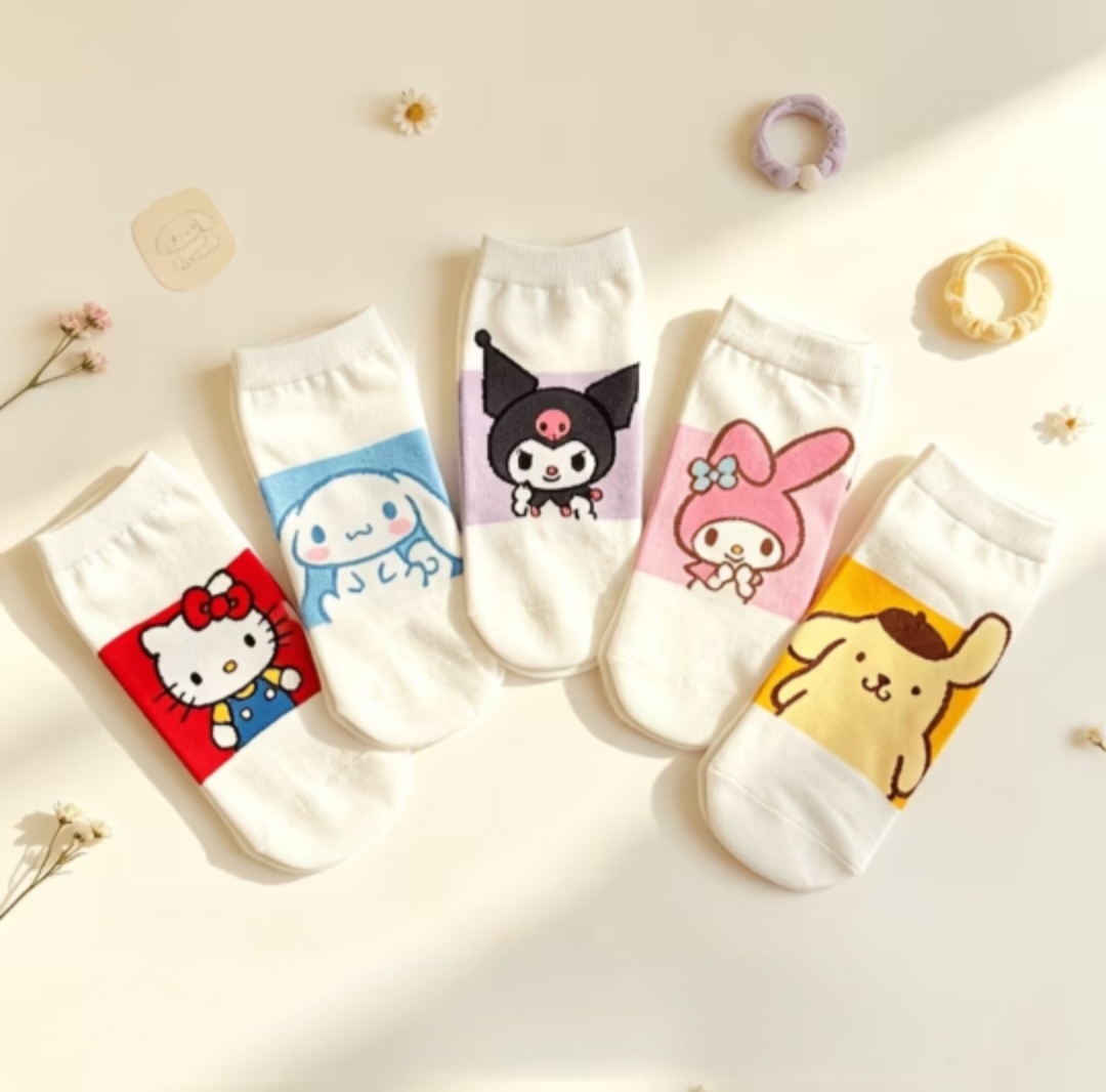Medias Cortas Personajes Sanrio (Par)