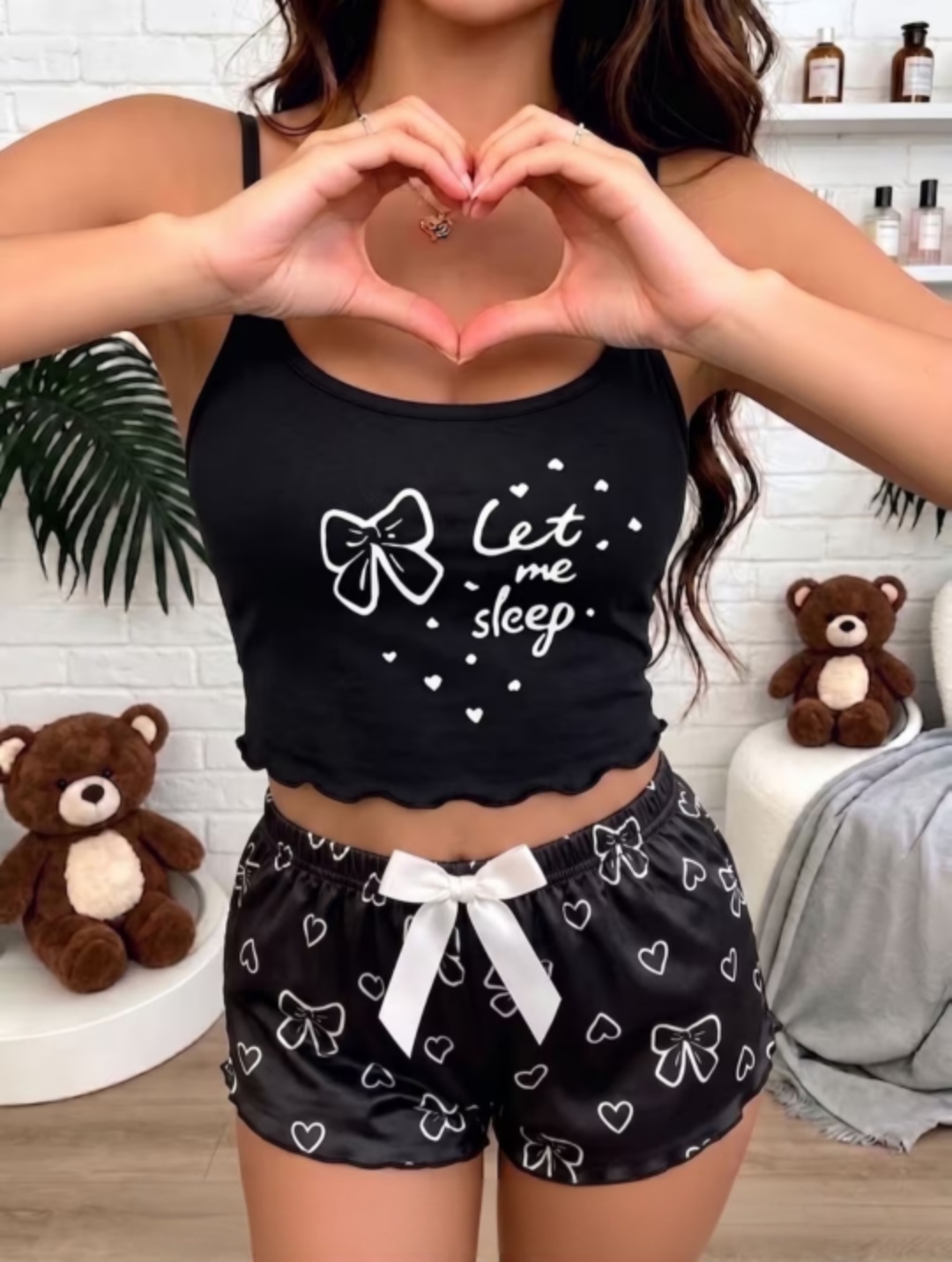 Pijama Corta Mariposas 2 Piezas