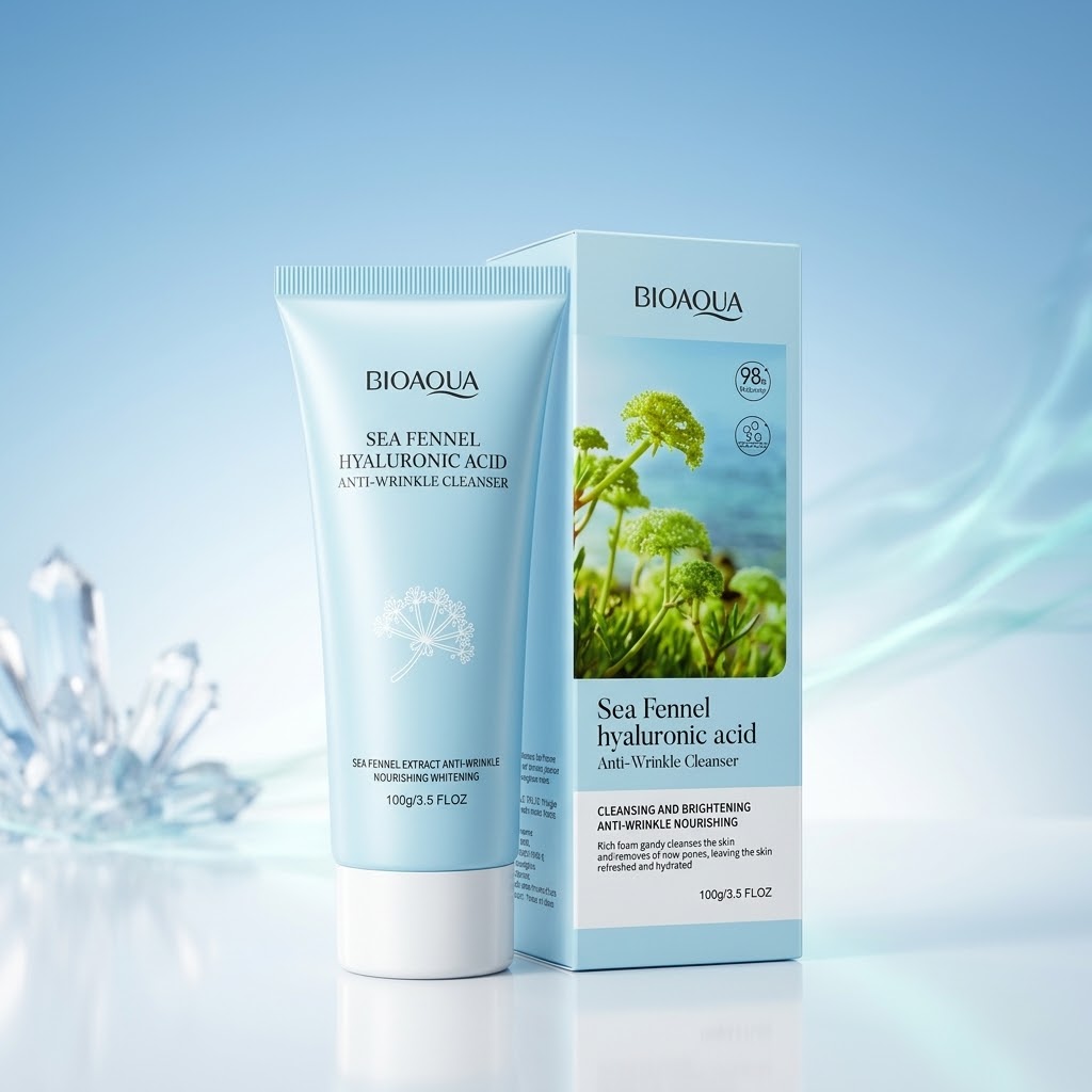 Limpiador Facial BIOAQUA Sea Fennel Ácido Hialurónico 100g