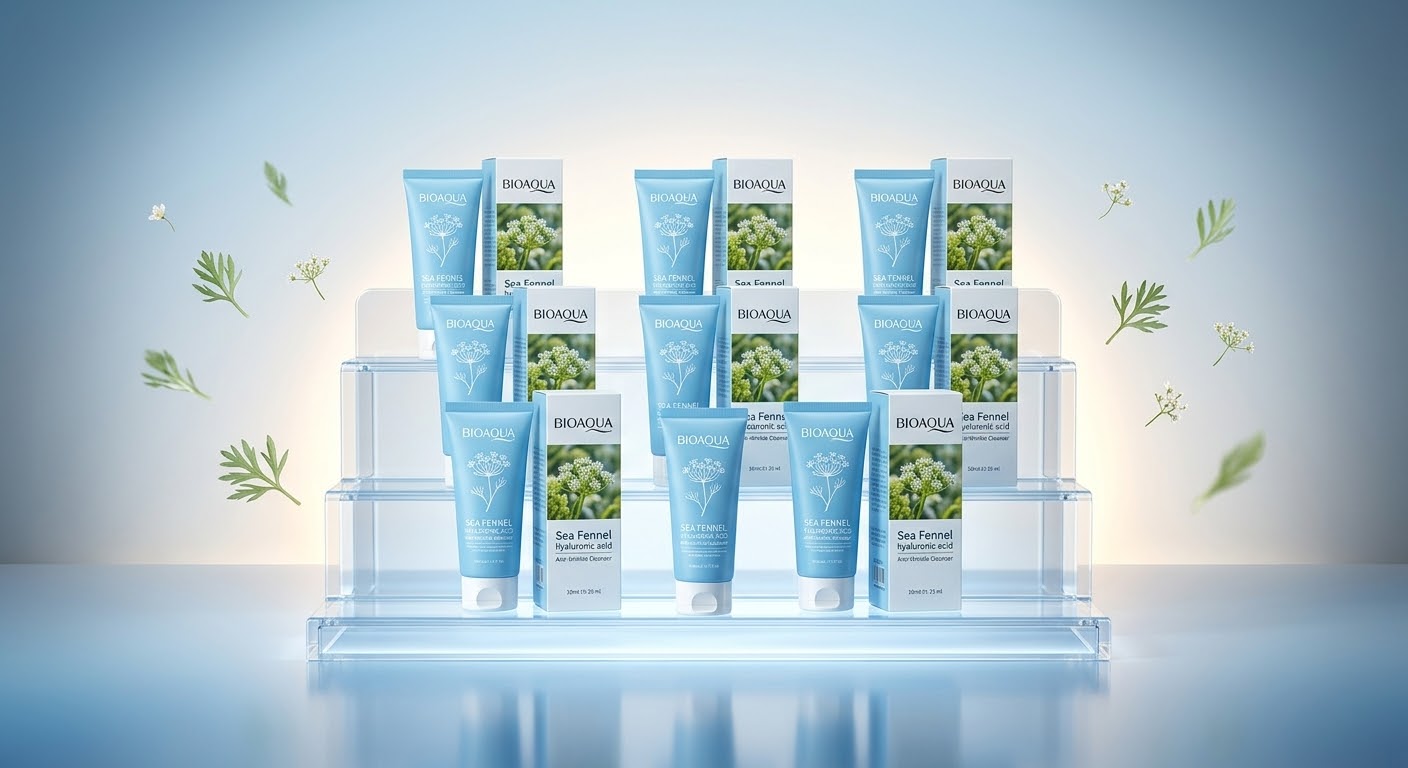Limpiador Facial BIOAQUA Sea Fennel Ácido Hialurónico 100g