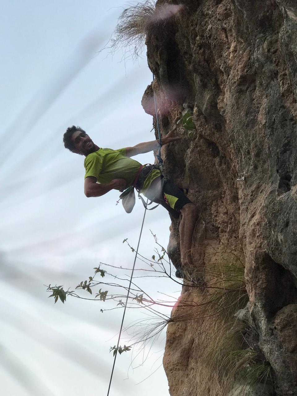Saif Ud Din - 7b+ Route: Osama Bin Climbing