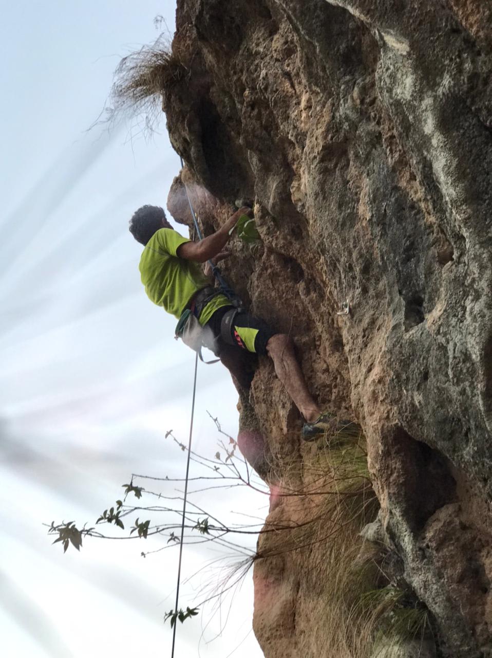 Saif Ud Din - 7b+ Route: Osama Bin Climbing