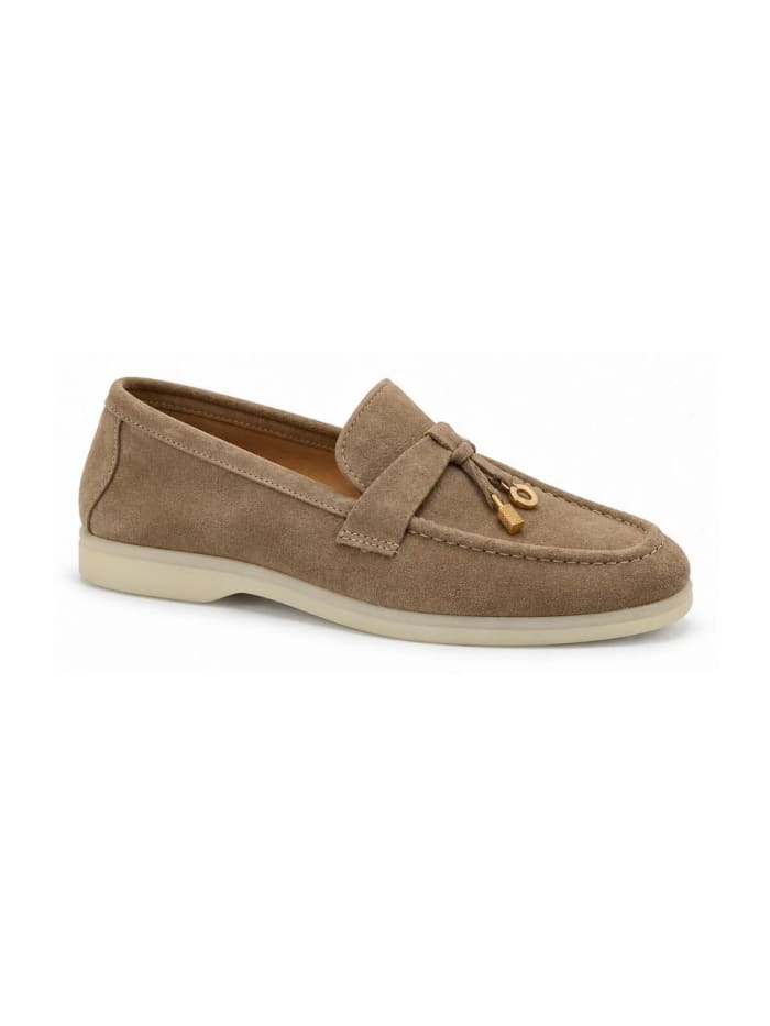 Lorine-Real Leather in Beige
