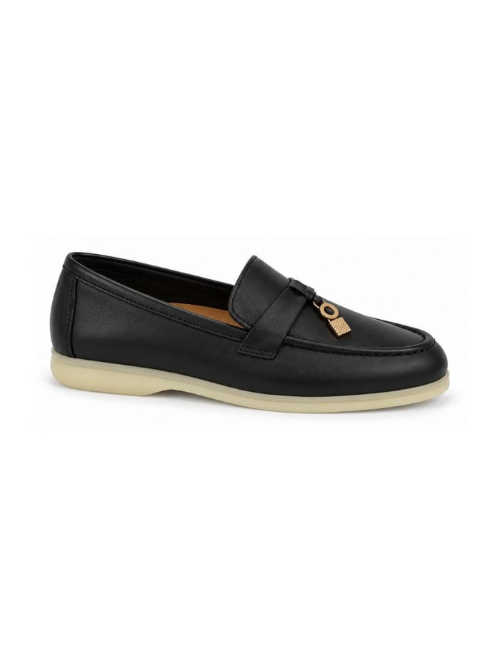 Lorine-Real Leather in Black