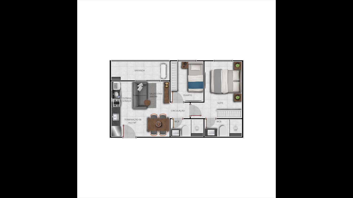 Planta ilustrativa: Planta 1 de Grand Diamond