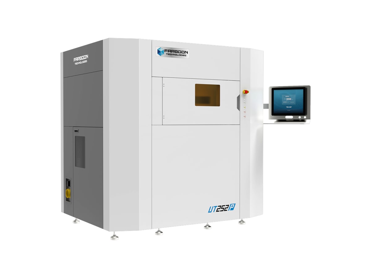 Impressora 3D de pó plástico Farsoon usada para imprimir a peça verde da rota ColdMetalFusion