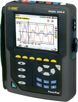 AEMC PowerPad Three Phase Power Quality Analyzer