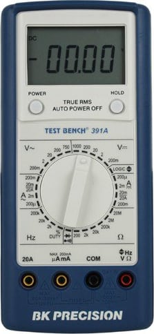 BK Precision 391A - Test Bench True RMS DMM with protective rubberized case