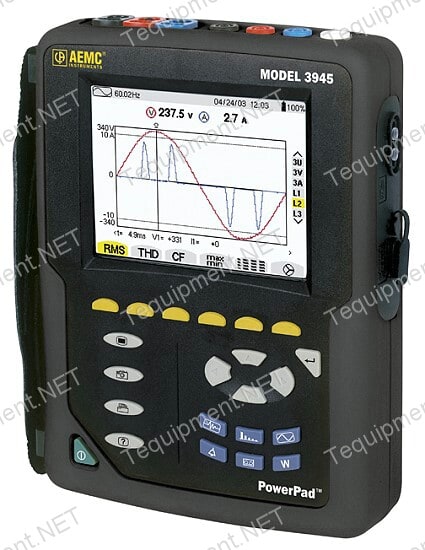 AEMC PowerPad Three Phase Power Quality Analyzer