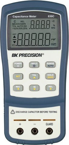 BK Precision 830C-220V - Dual Display Handheld Capacitance Meter (220VAC Version)