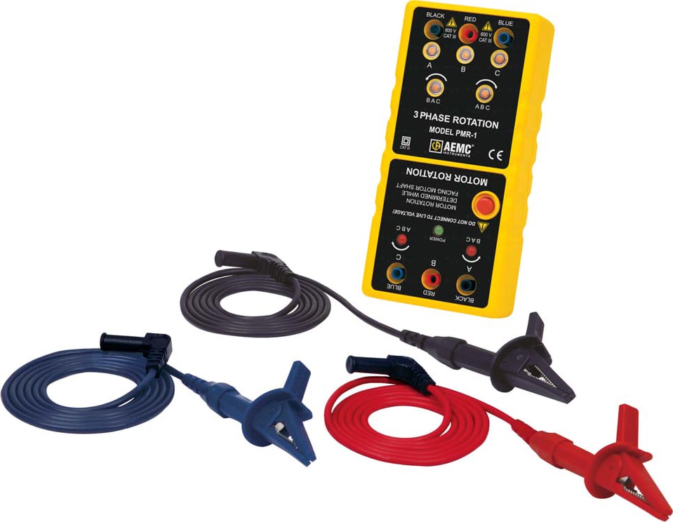 AEMC Phase and Motor Rotation Meter Model PMR-1