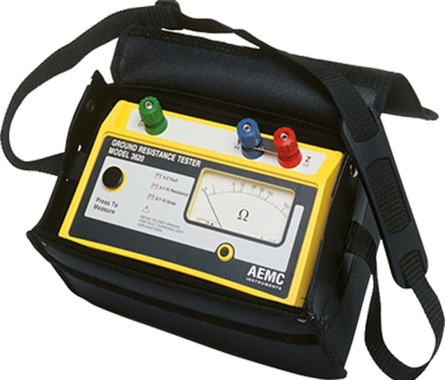 AEMC Ground Resistance Tester, Analog, 3-Point