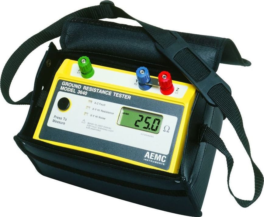 AEMC Ground Resistance Tester, Digital, 3-Point