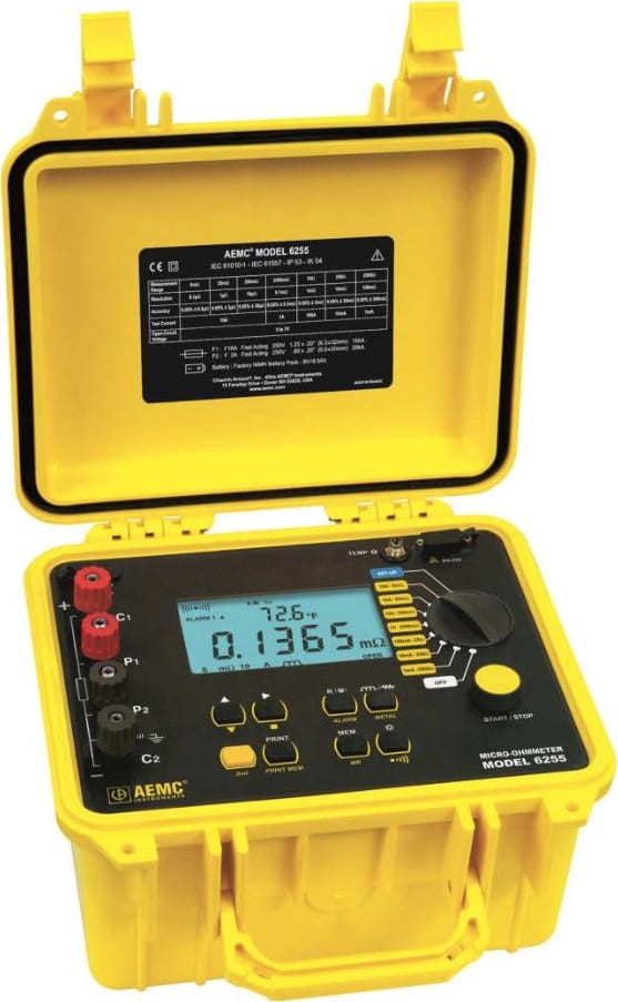 Micro-ohmmeter 10 mOhm Auto Temp Comp Micro-ohmmeter 10 mOhm Auto Temp Comp