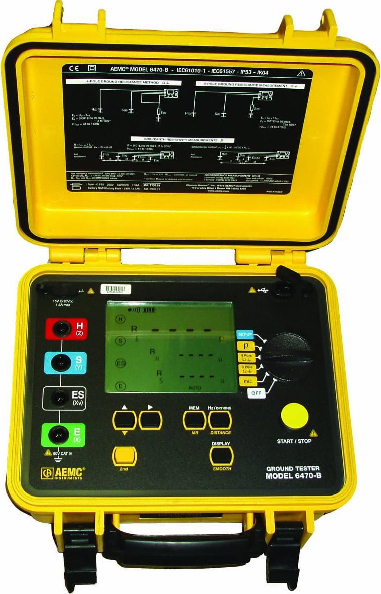 AEMC Ground Resistance Tester Model 6470-B Kit, 150ft