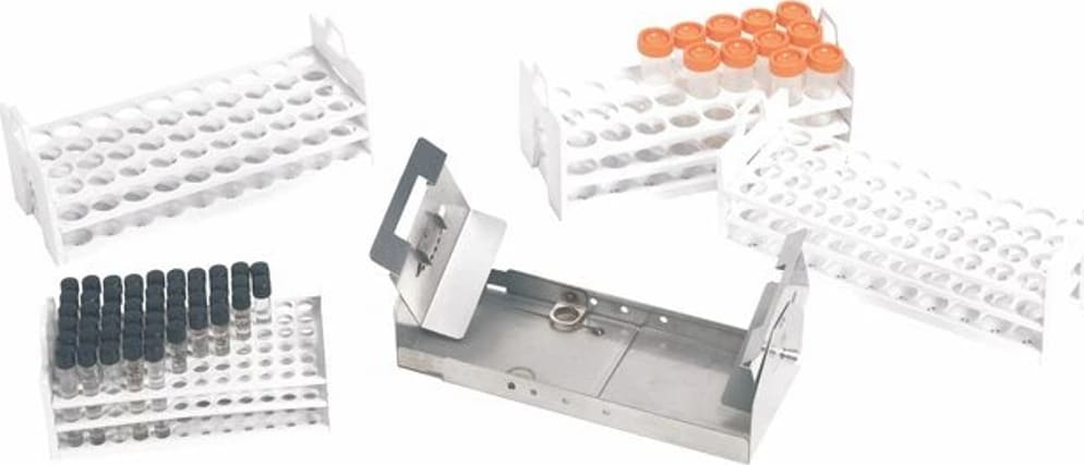 Thermo Scientific Universal Test Tube Rack with Holder for 21 to 25mm (30mL) Test Tubes, 25 Places