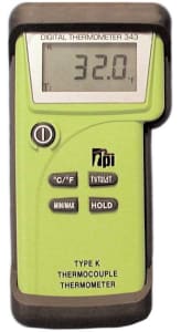 TPI 341KC1 Single Input K-Type Thermocouple Thermometer