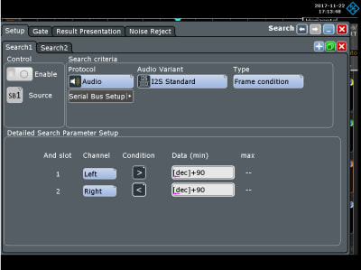Search and navigate in recorded acquisitions