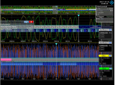 Simultaneous decoding of both 100BASE-T1 data streams