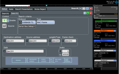 Search and navigate in recorded acquisitions