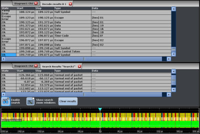 Search and navigate in recorded acquisitions