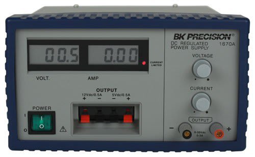 BK Precision 1670A - Triple-Output 30V, 3A Digital Display DC Power Supply
