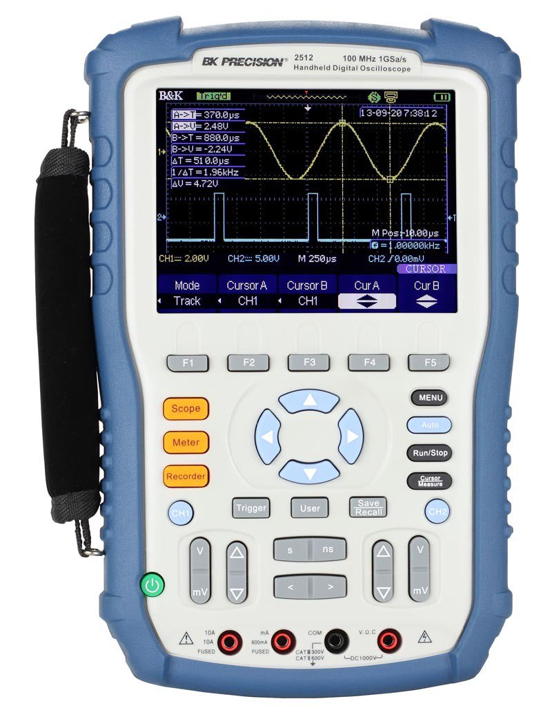 BK Precision 2512 - 100 MHz, 1 GSa/s Handheld Digital Storage Oscilloscope