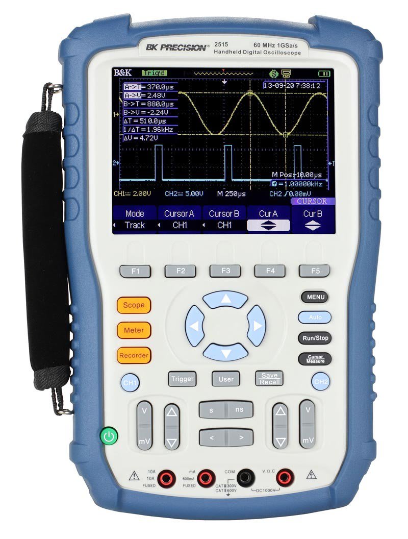 BK Precision 2515 - 60 MHz, 1 GSa/s Handheld Digital Storage Oscilloscope