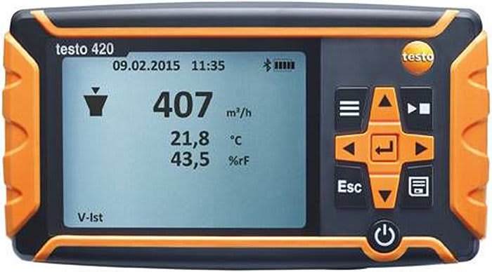 Differential pressure measuring device from Testo