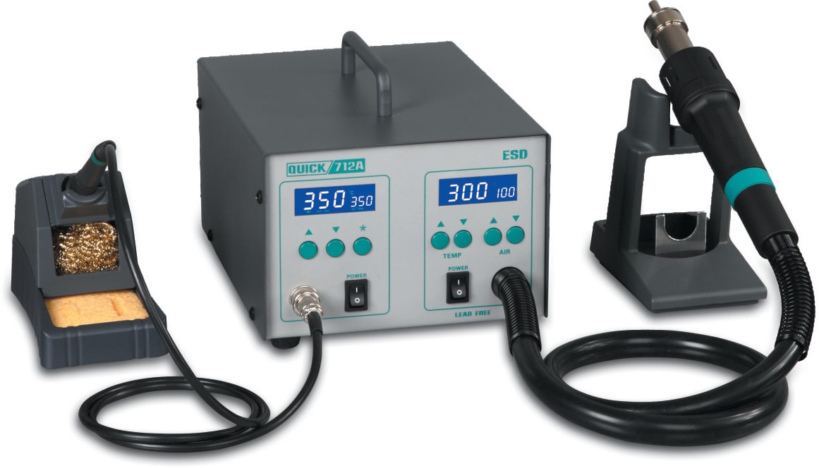 Quick 712A - Two Channel Soldering and Hot Air Rework System