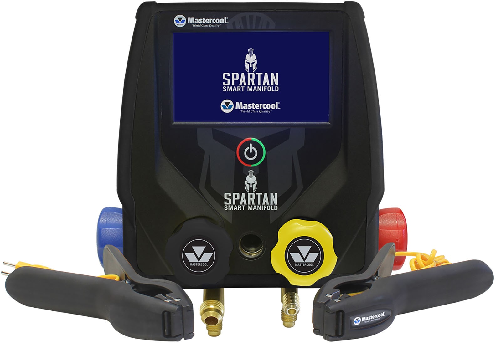 Mastercool 99943-BT-2 - SPARTAN Smart Manifold (4 Way, with Two Clamps)