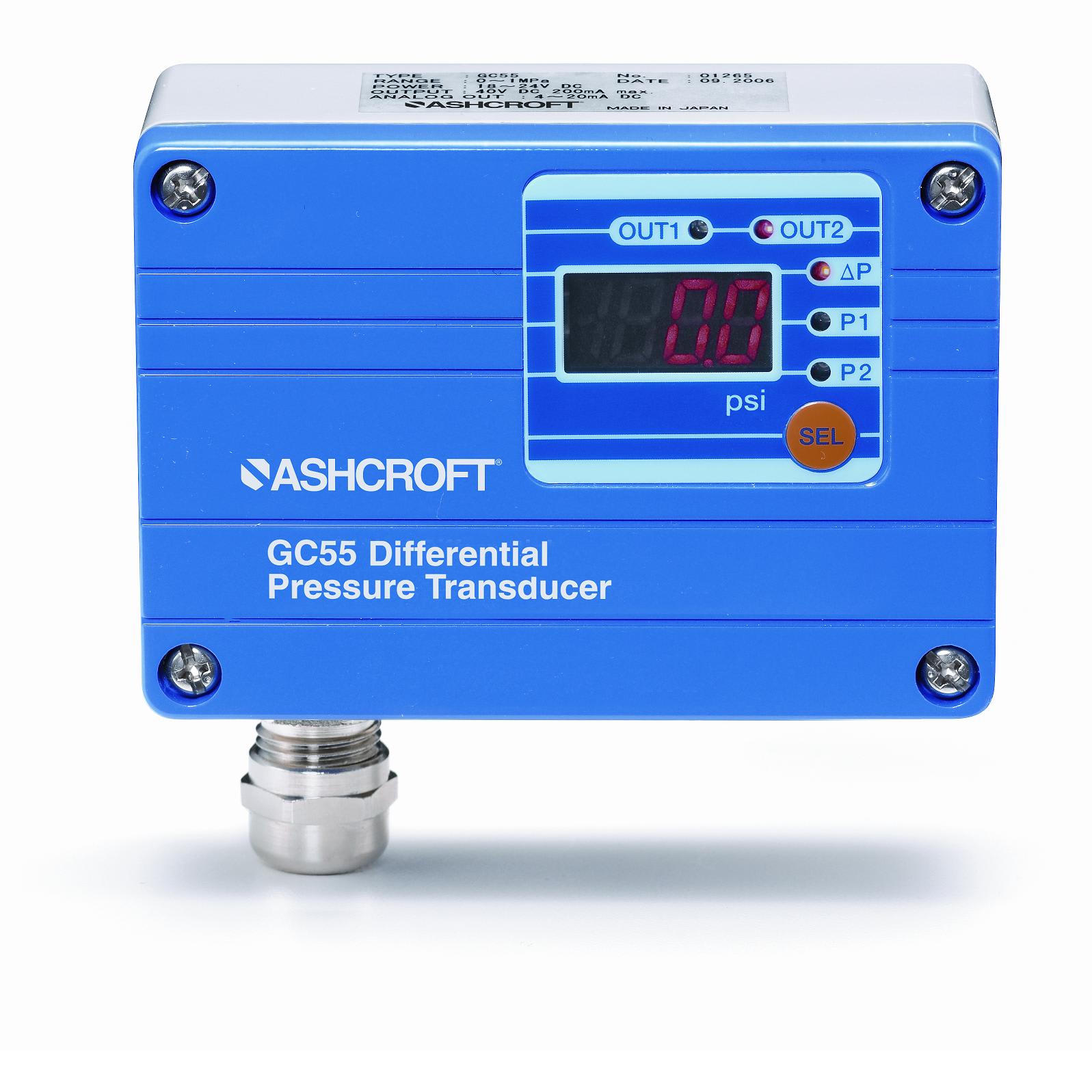 NEMA Rating 4 Ashcroft Diaphragm Pressure Switch 4X Differential 10 to