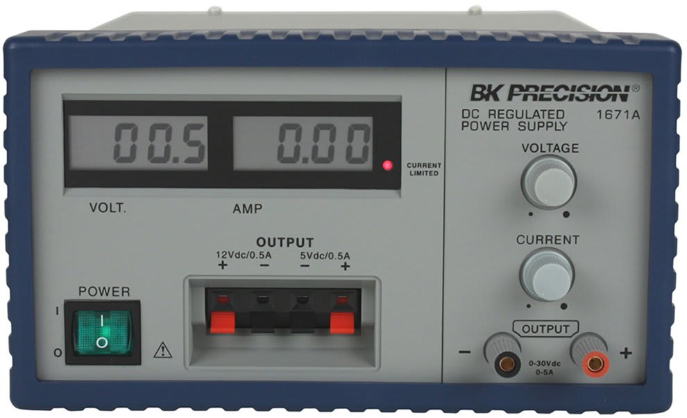 BK Precision 1671A - Triple-Output 30V, 5A Digital Display DC Power Supply